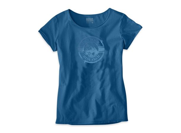 OR Motif Tee W Blå M T-skjorte til dame i økologisk bomull.
